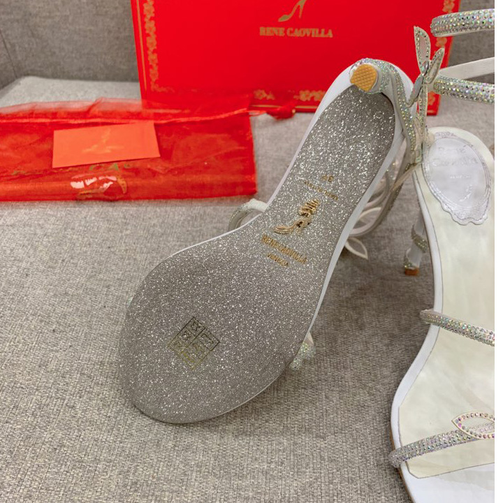 Rene Caovilla Margot Crystal White Sandal   95 - 