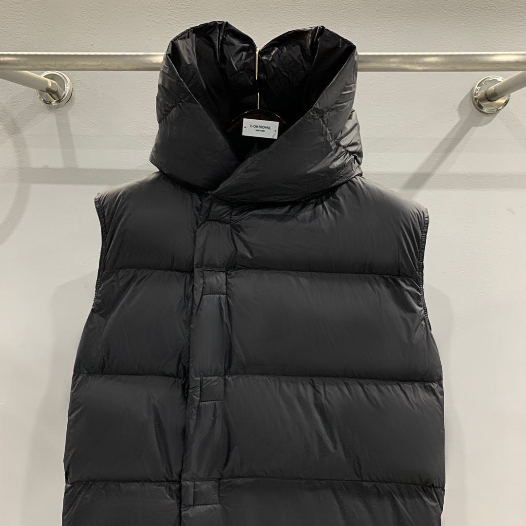 Rick Owens Black Padded Down Vest - 