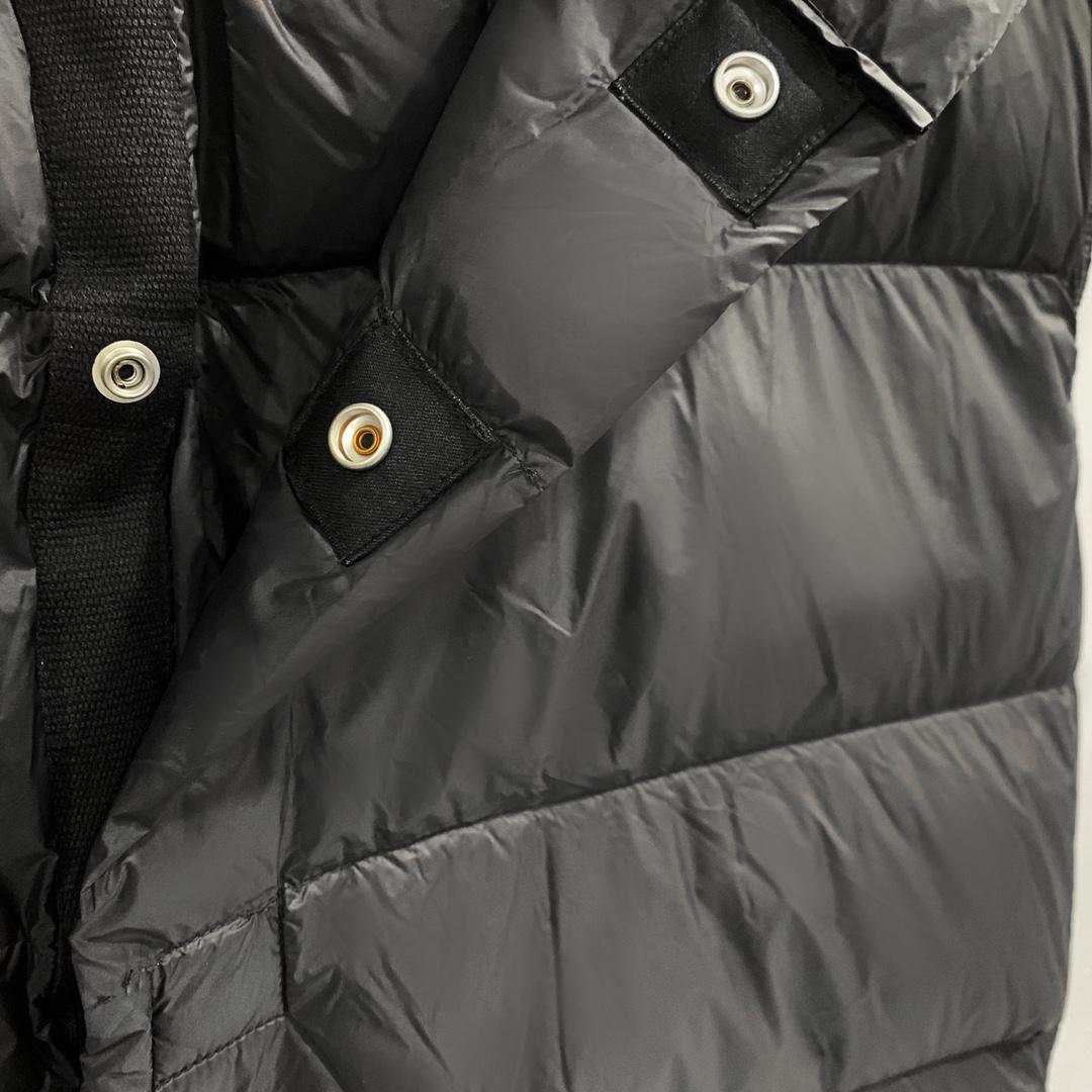 Rick Owens Black Padded Down Vest - 