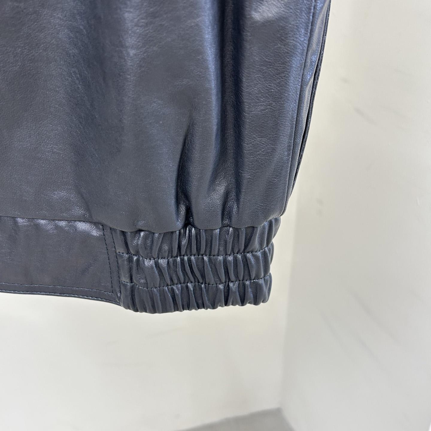 Saint Laurent Biker Jacket In Vintage Crinkled Lambskin - DesignerGu