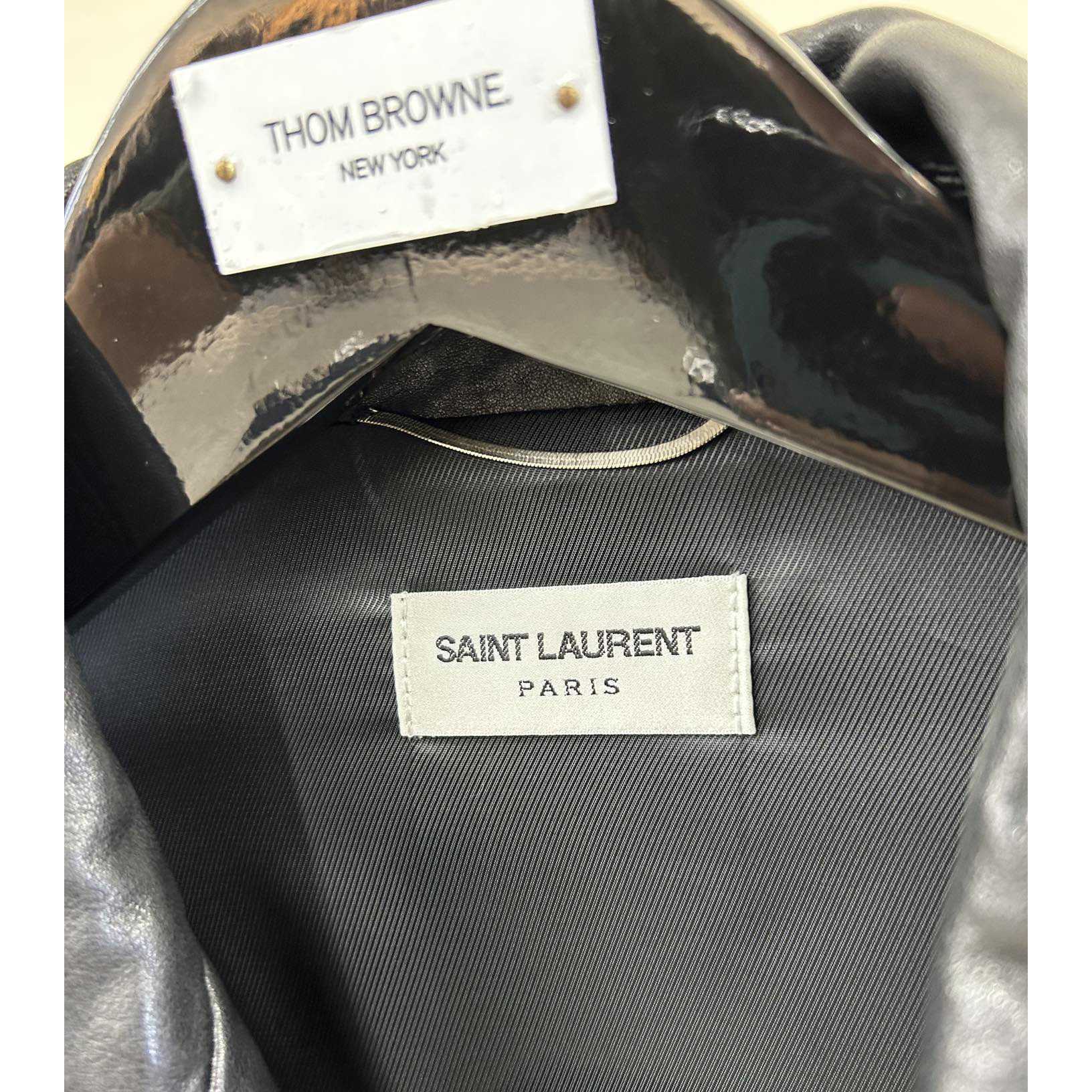 Saint Laurent Biker Jacket In Vintage Crinkled Lambskin - DesignerGu