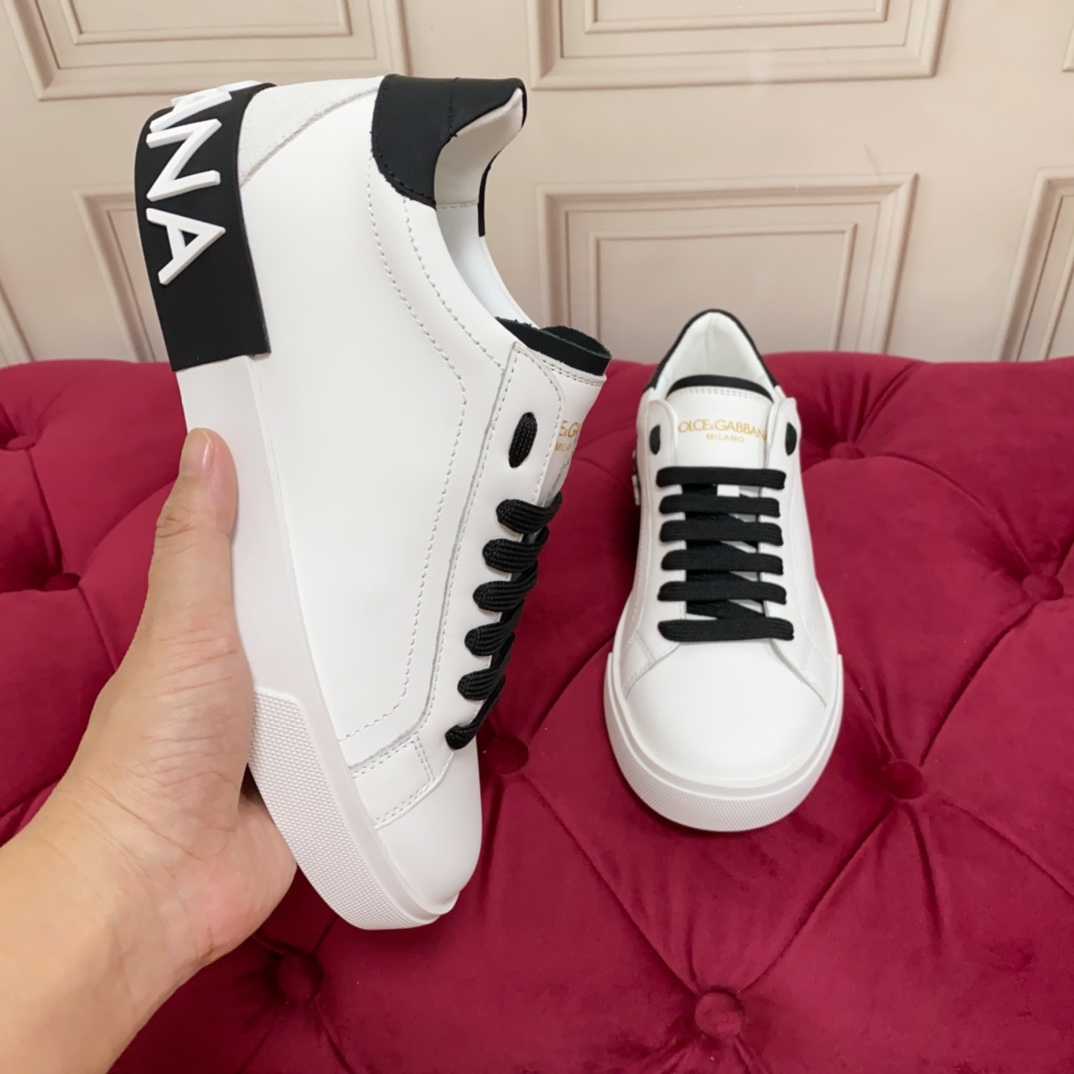 Dolce & Gabbana Calfskin Portofino Sneakers - 