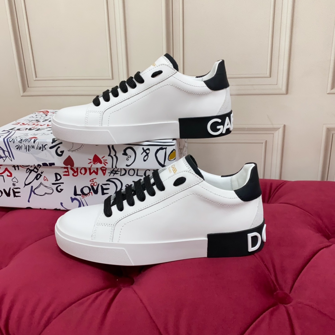 Dolce & Gabbana Calfskin Portofino Sneakers - 