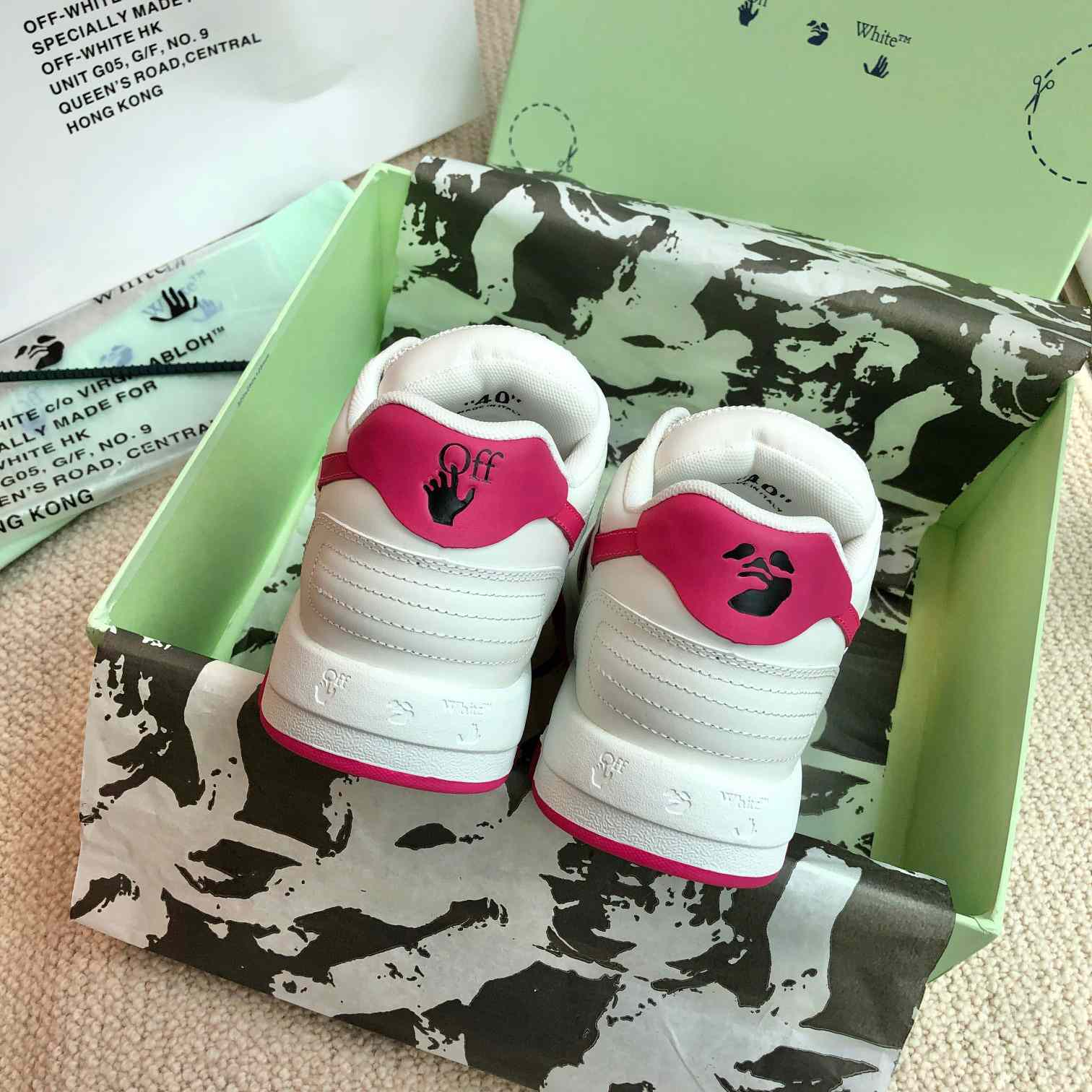 Off White Out Of Office Calf Leather Sneaker - DesignerGu