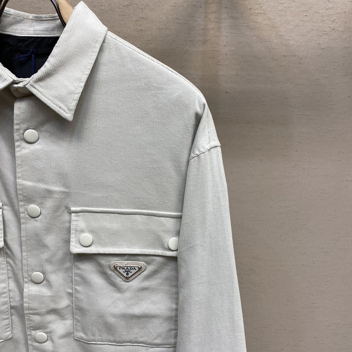 Prada Pinwale Corduroy Shirt - DesignerGu