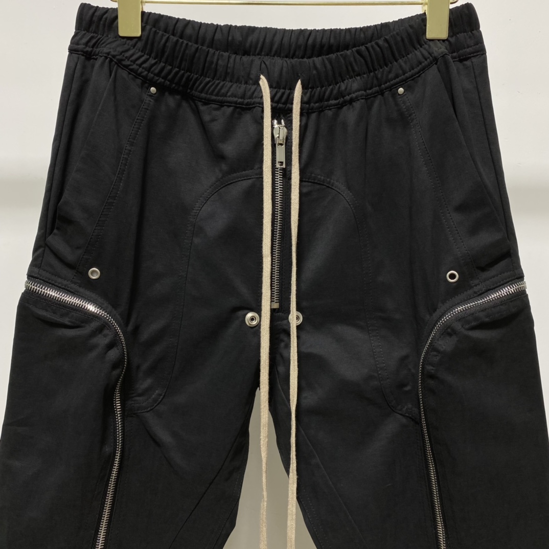 Rick Owens Black Bauhaus Cargo Pants - 