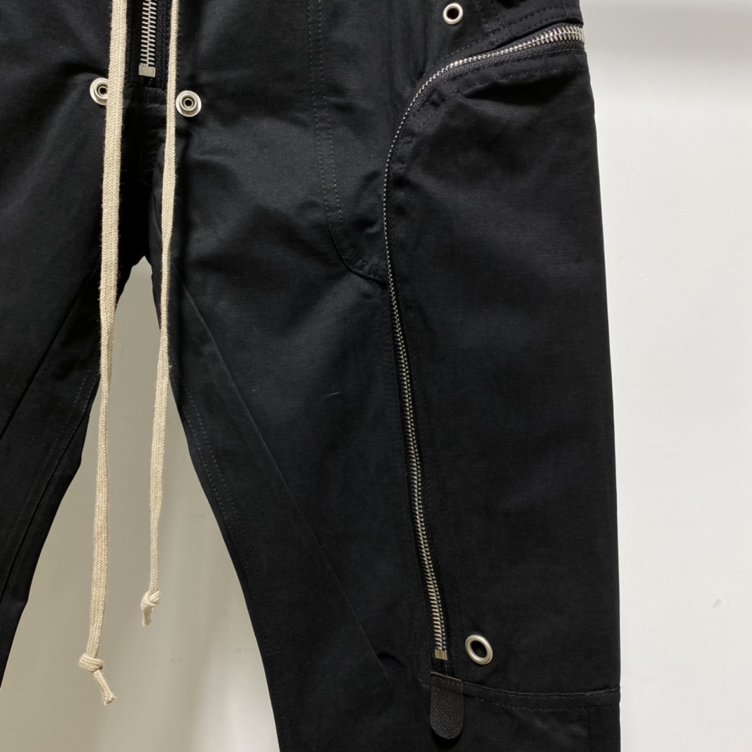Rick Owens Black Bauhaus Cargo Pants - 