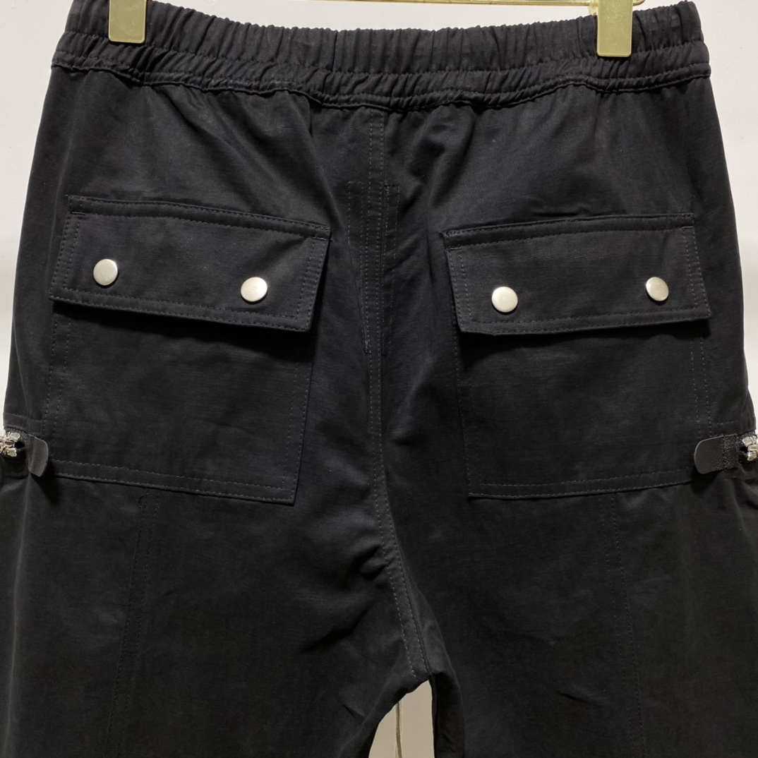 Rick Owens Black Bauhaus Cargo Pants - 