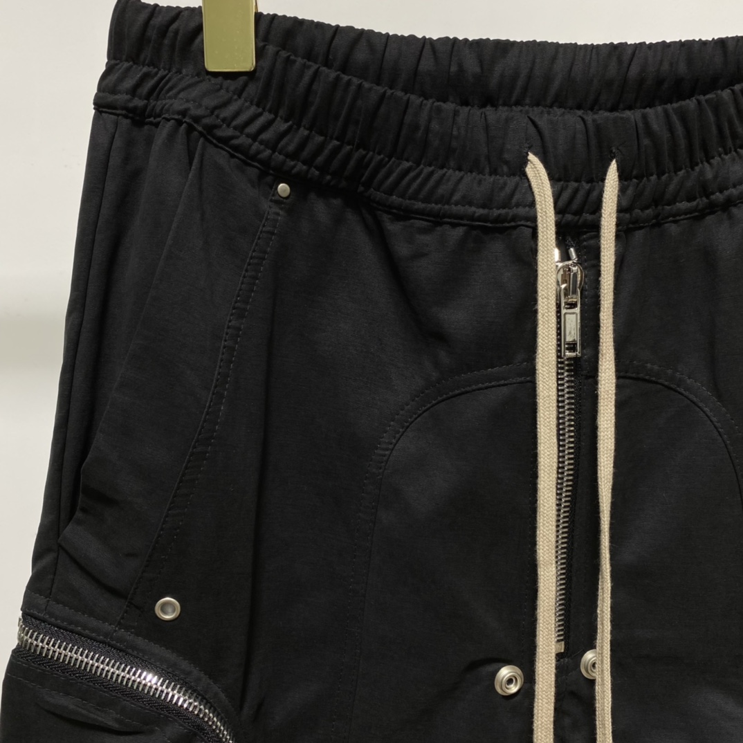 Rick Owens Black Bauhaus Cargo Pants - 