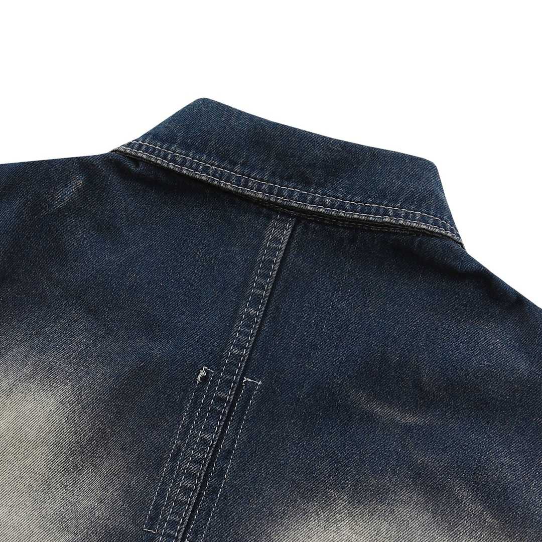 Rick Owens Drkshdw Faded Denim Jacket - 