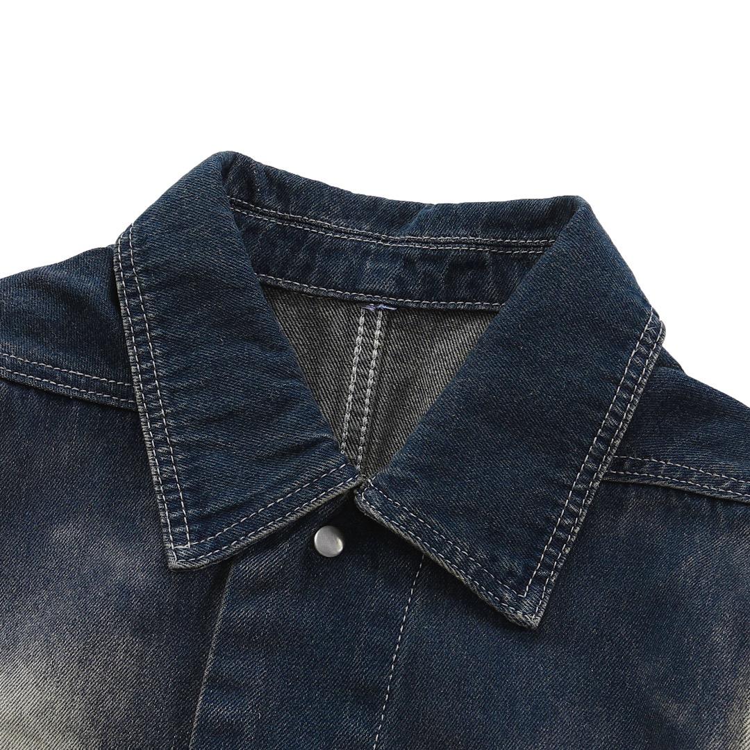 Rick Owens Drkshdw Faded Denim Jacket - 