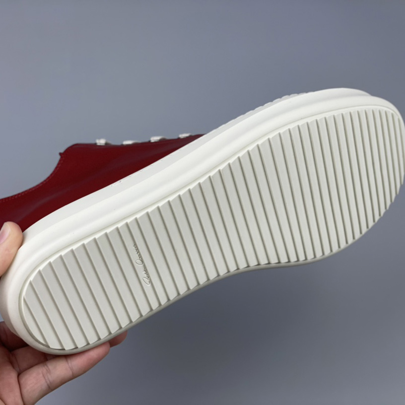 Rick Owens Low-Top Leather Sneakers - 