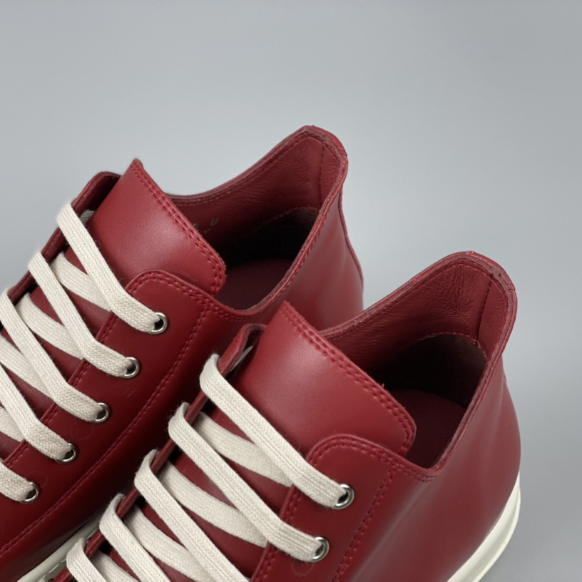Rick Owens Low-Top Leather Sneakers - 