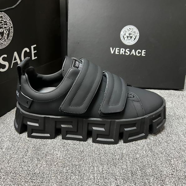 Versace Greca Labyrinth Chunky Leather Sneakers - 