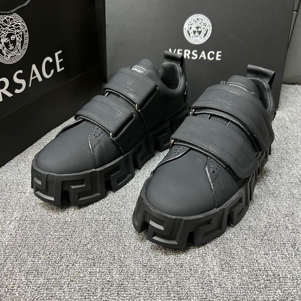Versace Greca Labyrinth Chunky Leather Sneakers - 
