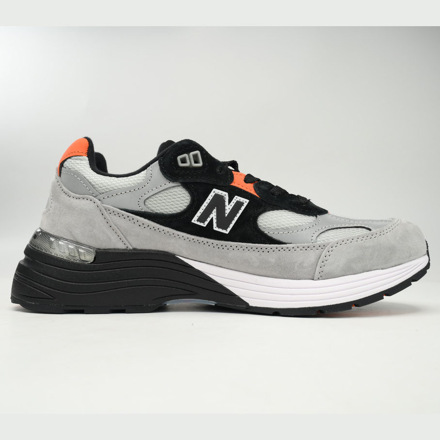 New Balance 992 Gray Orange Sneakers      M992GBO   - 