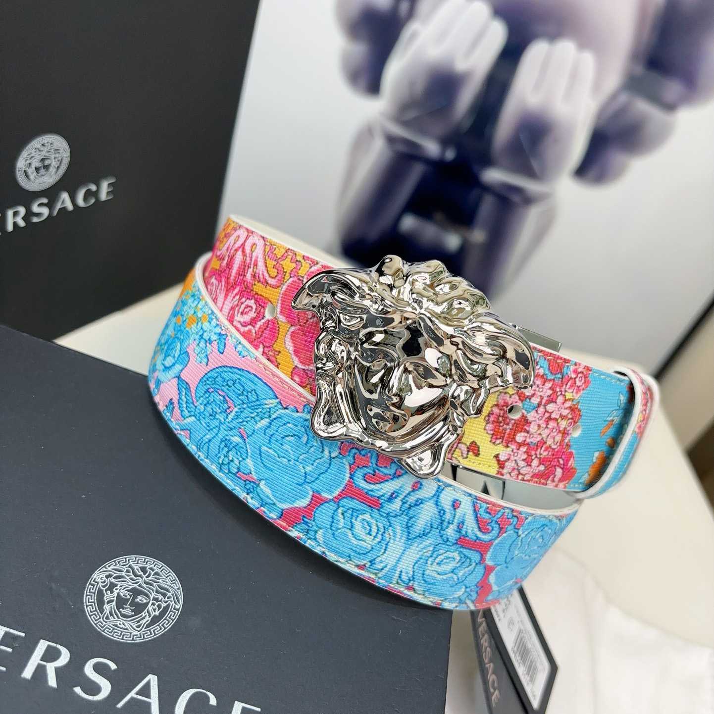 Versace Leather Waist Belt    40mm - 