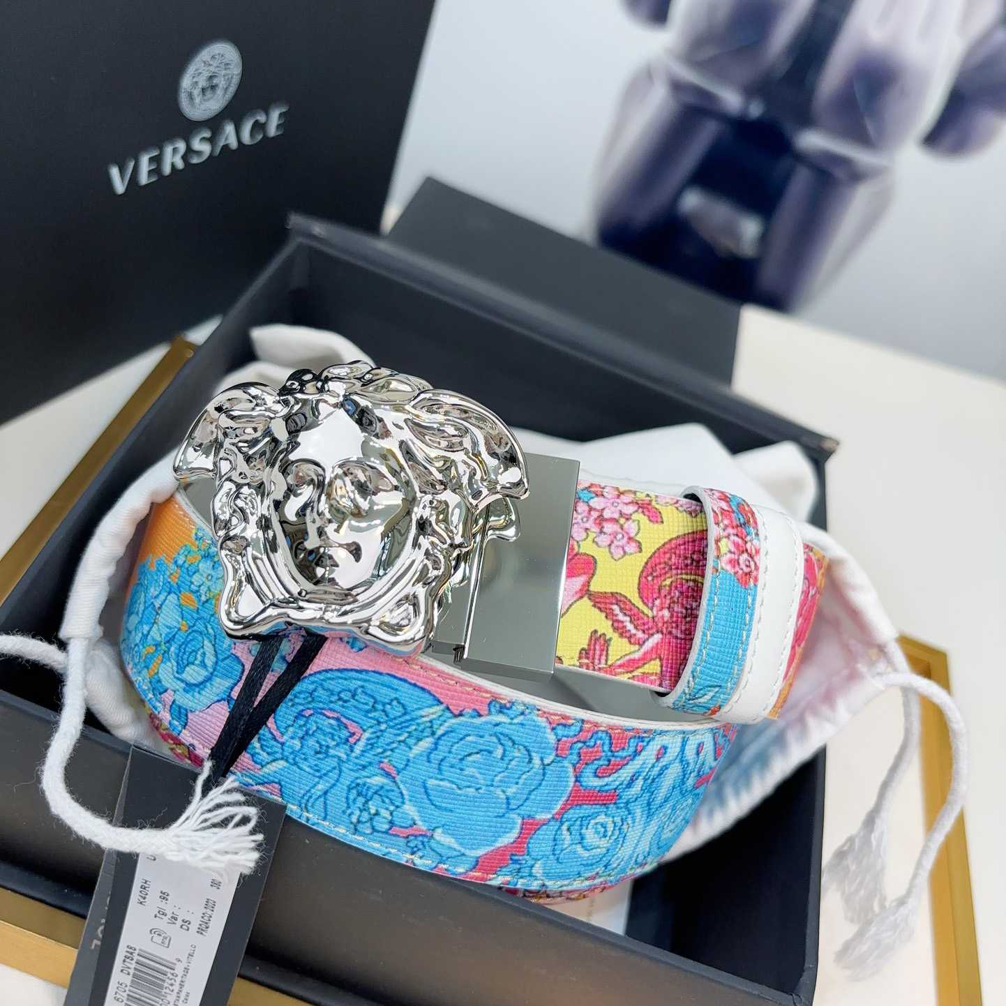 Versace Leather Waist Belt    40mm - 
