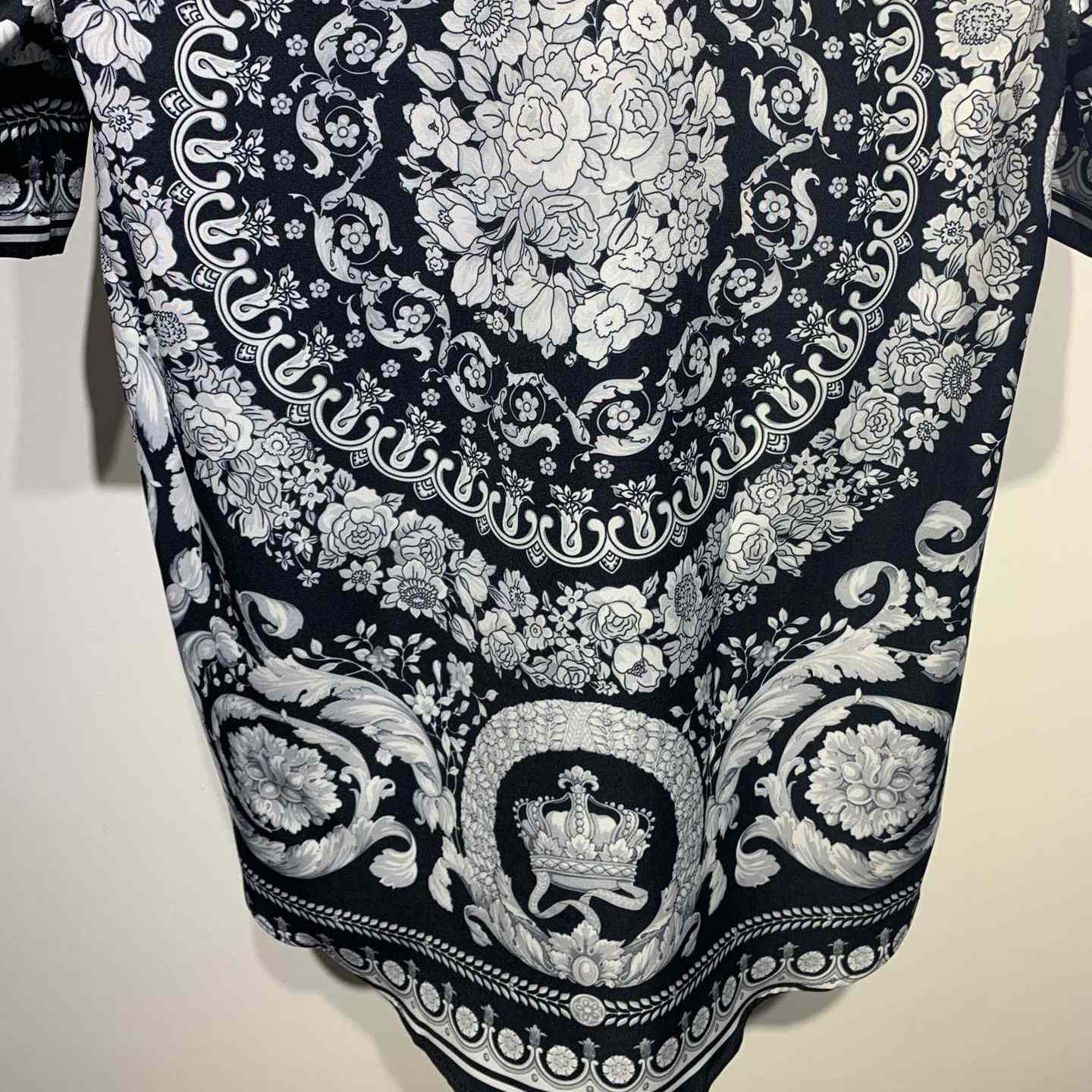 Versace Barocco Print Silk Shirt - 