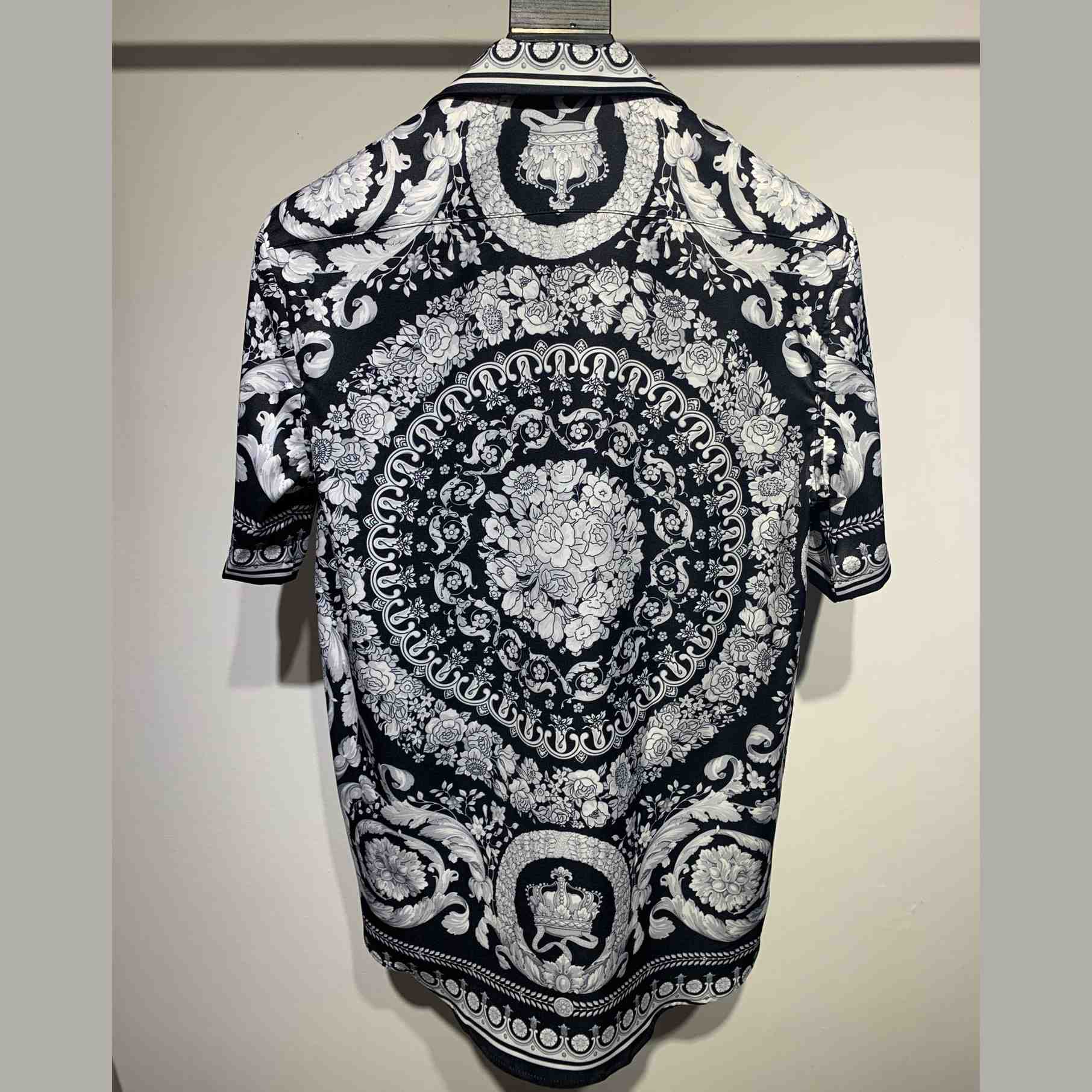 Versace Barocco Print Silk Shirt - 