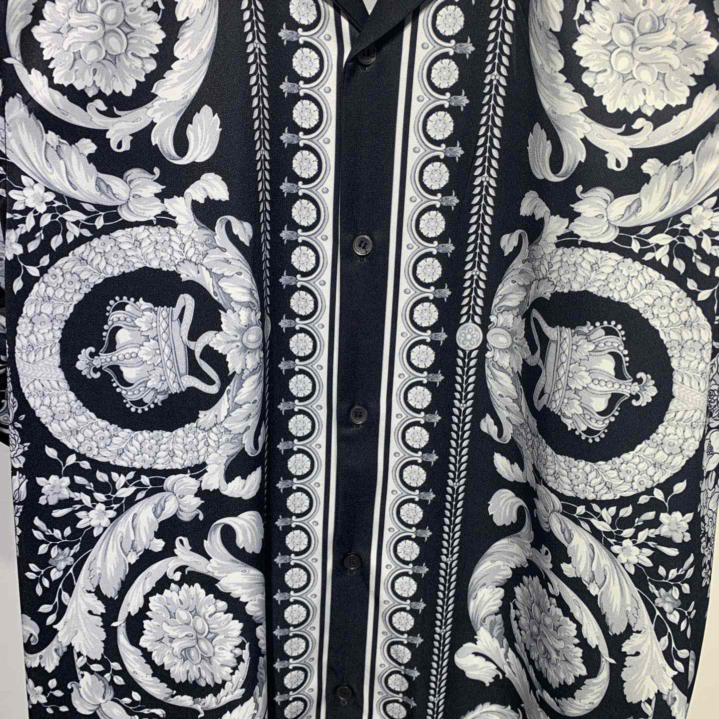 Versace Barocco Print Silk Shirt - 