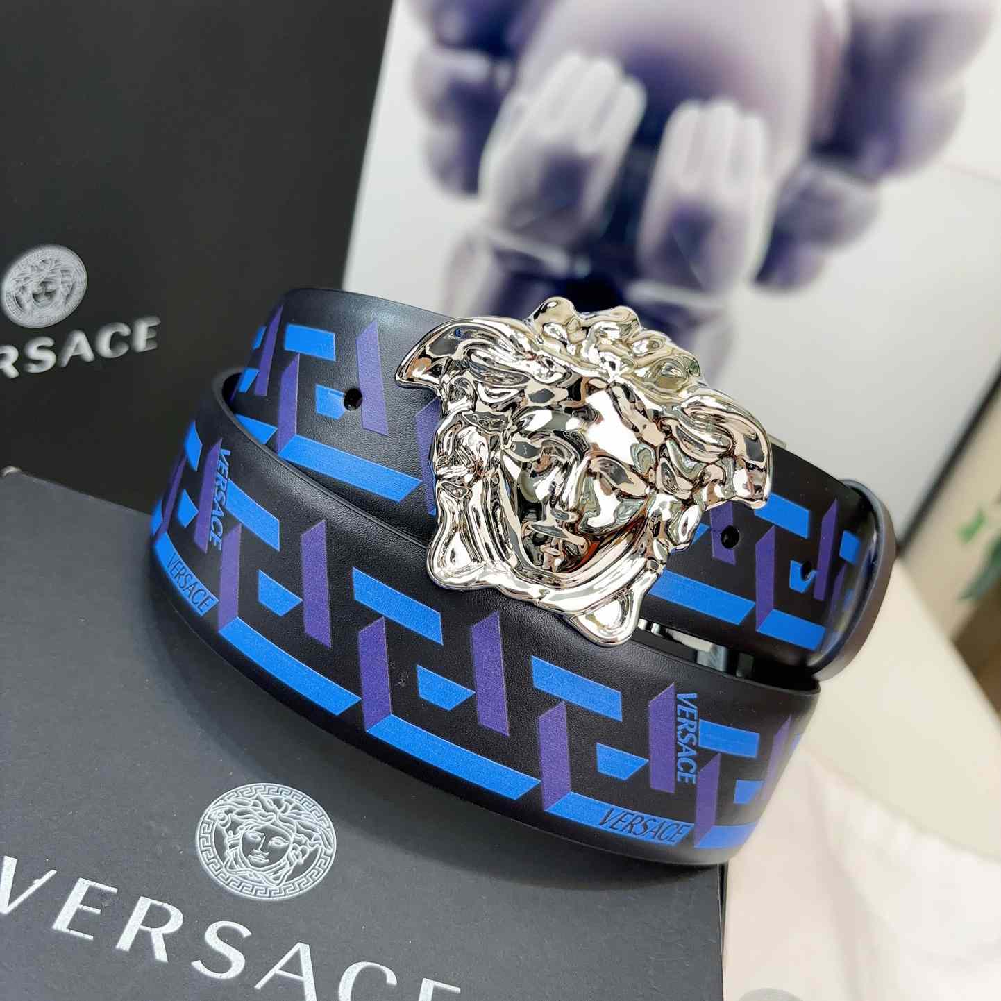 Versace Reversible Leather Belt    40mm - 