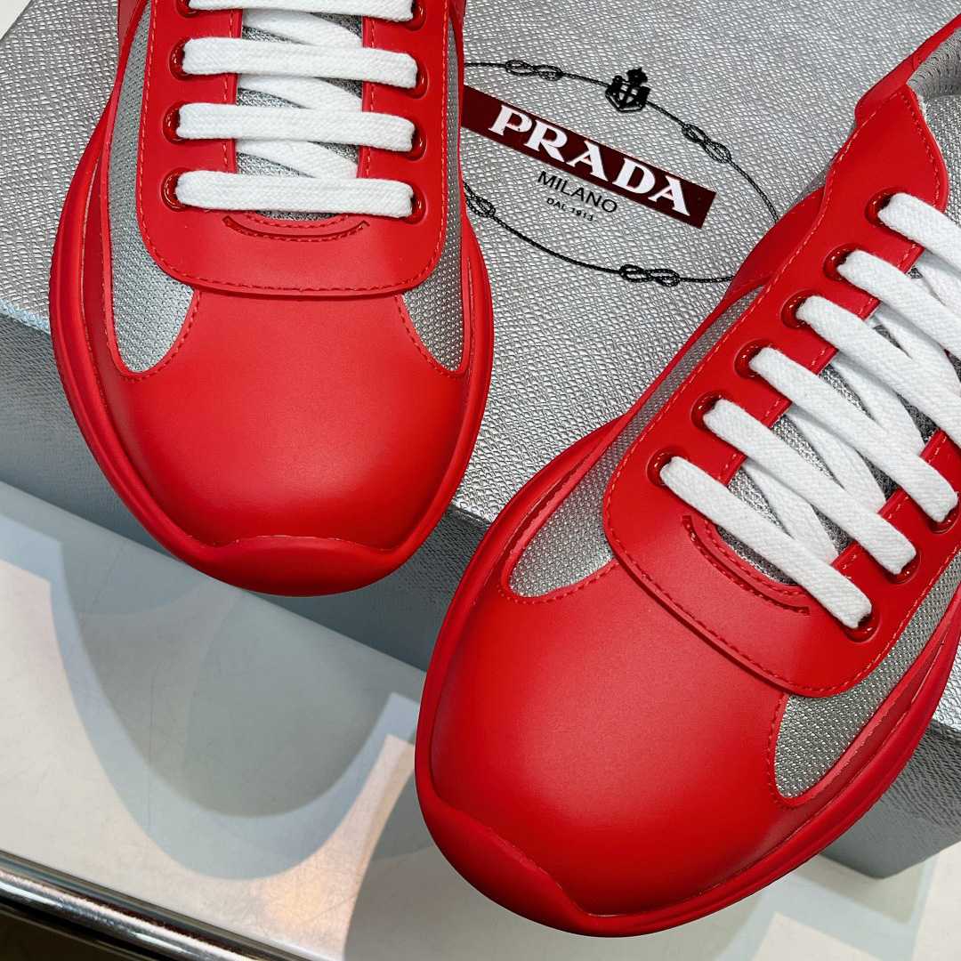 Prada America's Cup Soft Rubber And Bike Fabric Sneakers - 