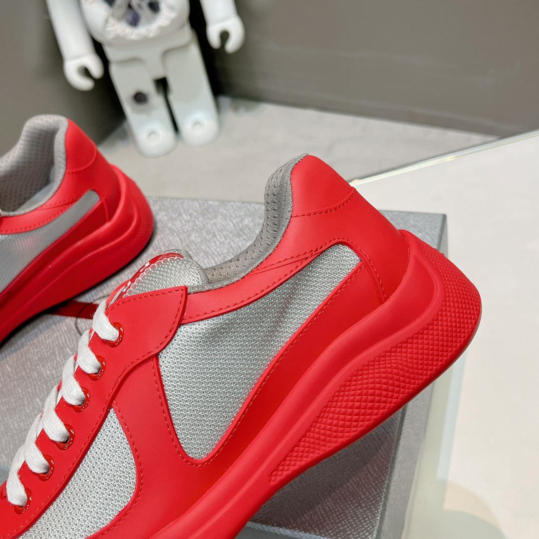 Prada America's Cup Soft Rubber And Bike Fabric Sneakers - 