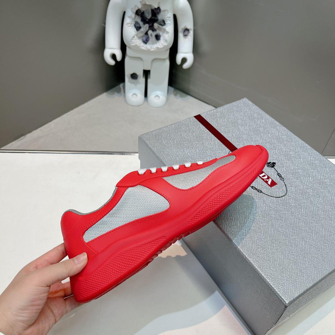 Prada America's Cup Soft Rubber And Bike Fabric Sneakers - 