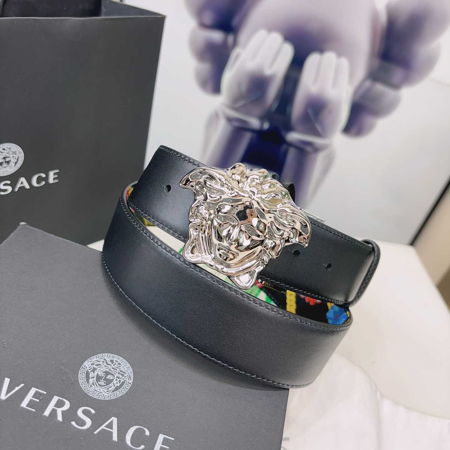Versace Reversible Barocco Leather Belt  40mm - 