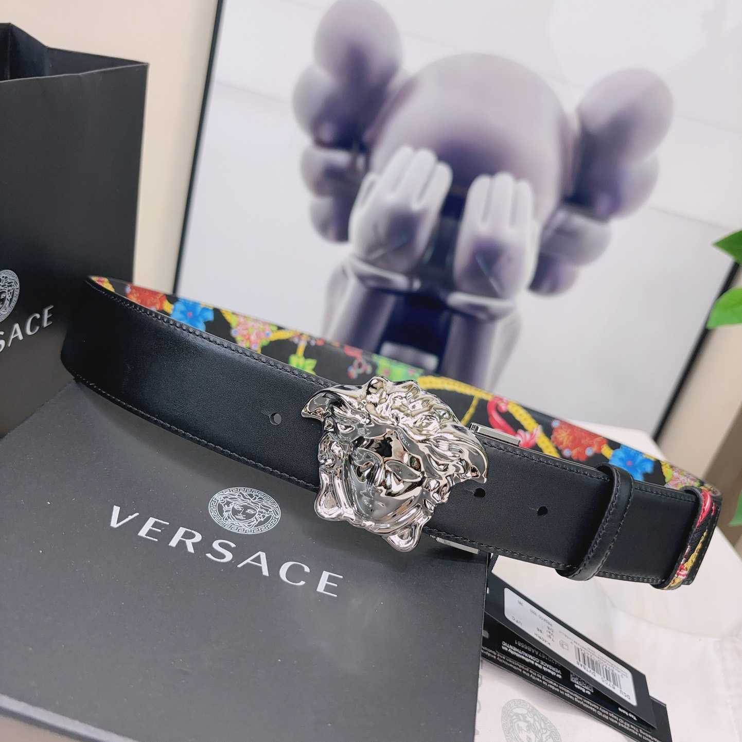 Versace Reversible Barocco Leather Belt  40mm - 
