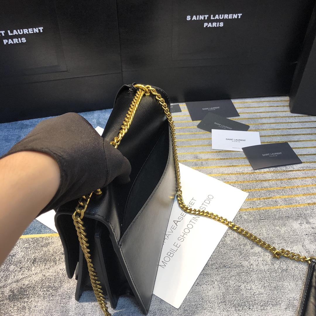 Saint Laurent Women Sunset Medium Leather Shoulder Bag （22x8x16 cm） - 