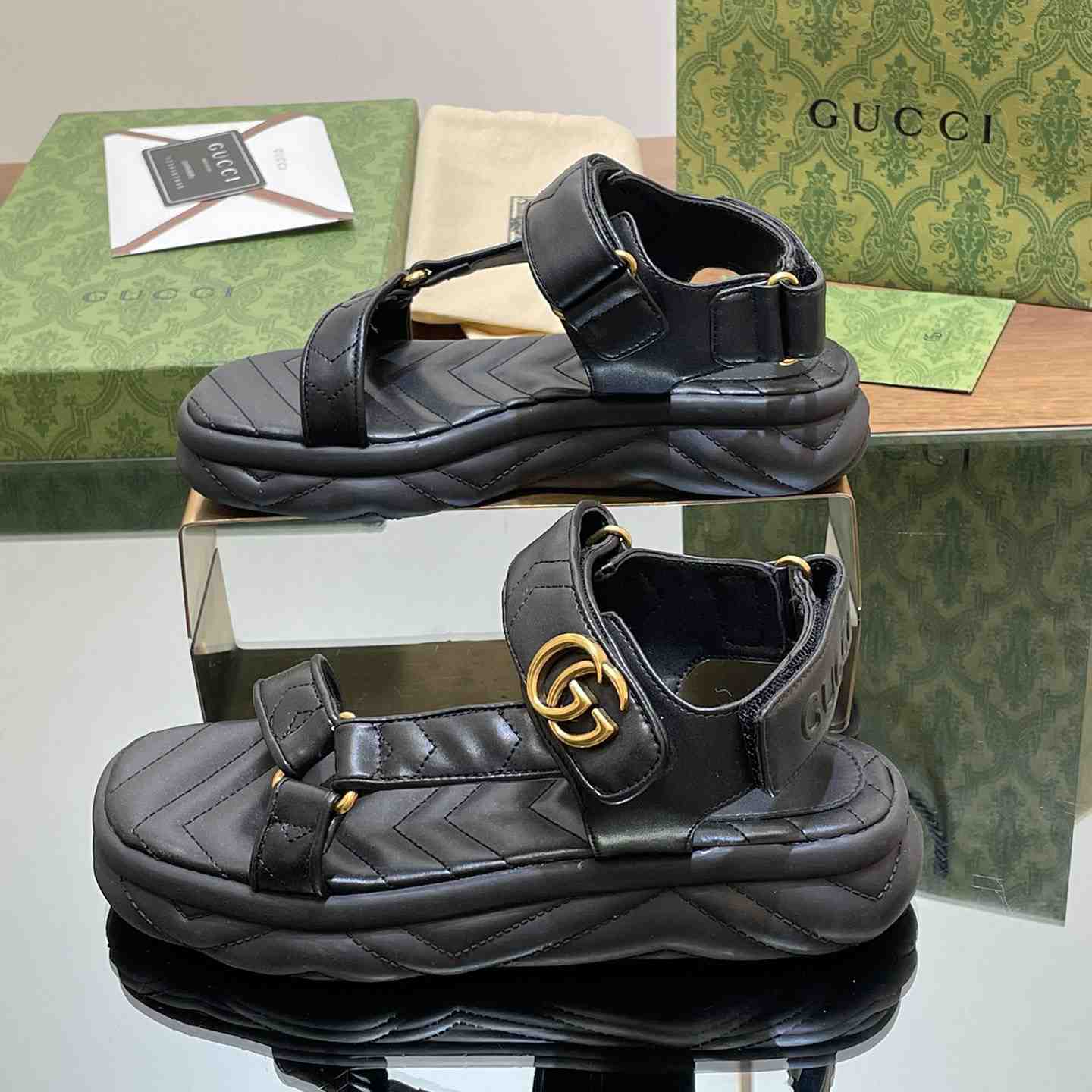 Gucci Women's Double G Sandal - 