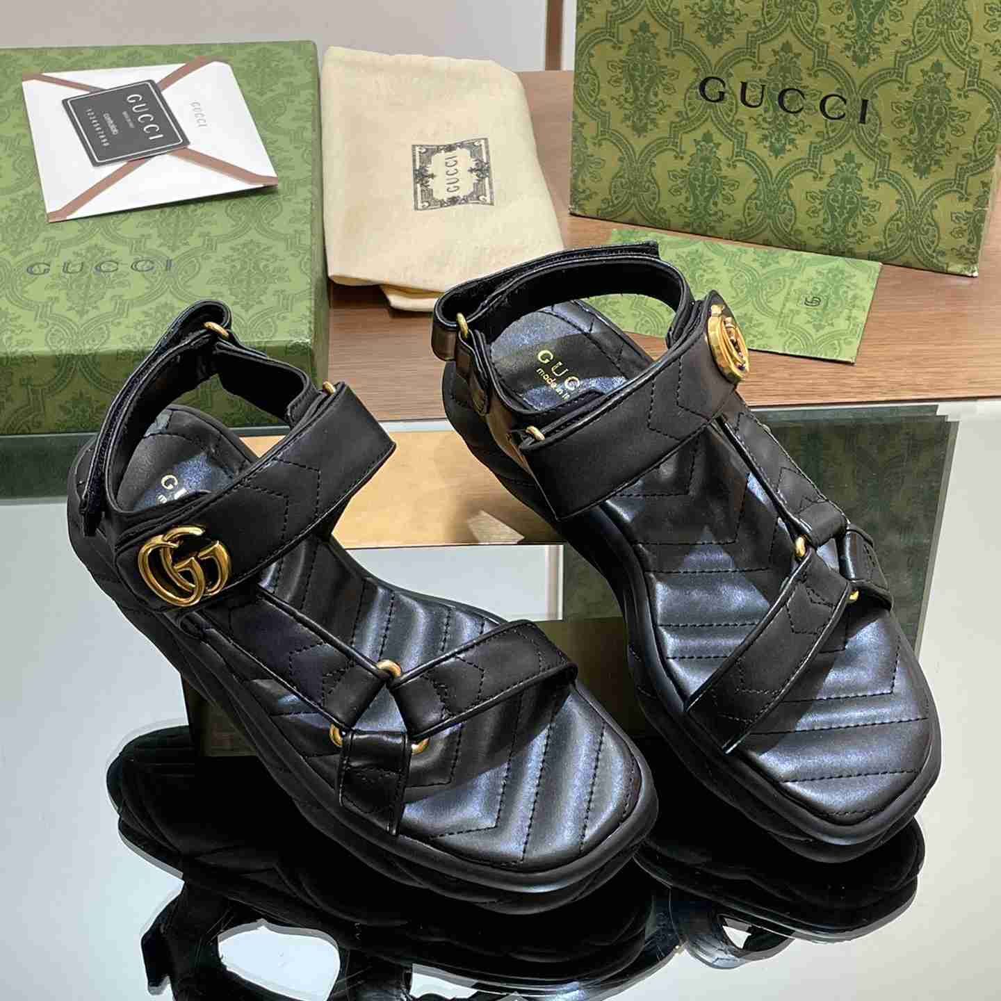 Gucci Women's Double G Sandal - 