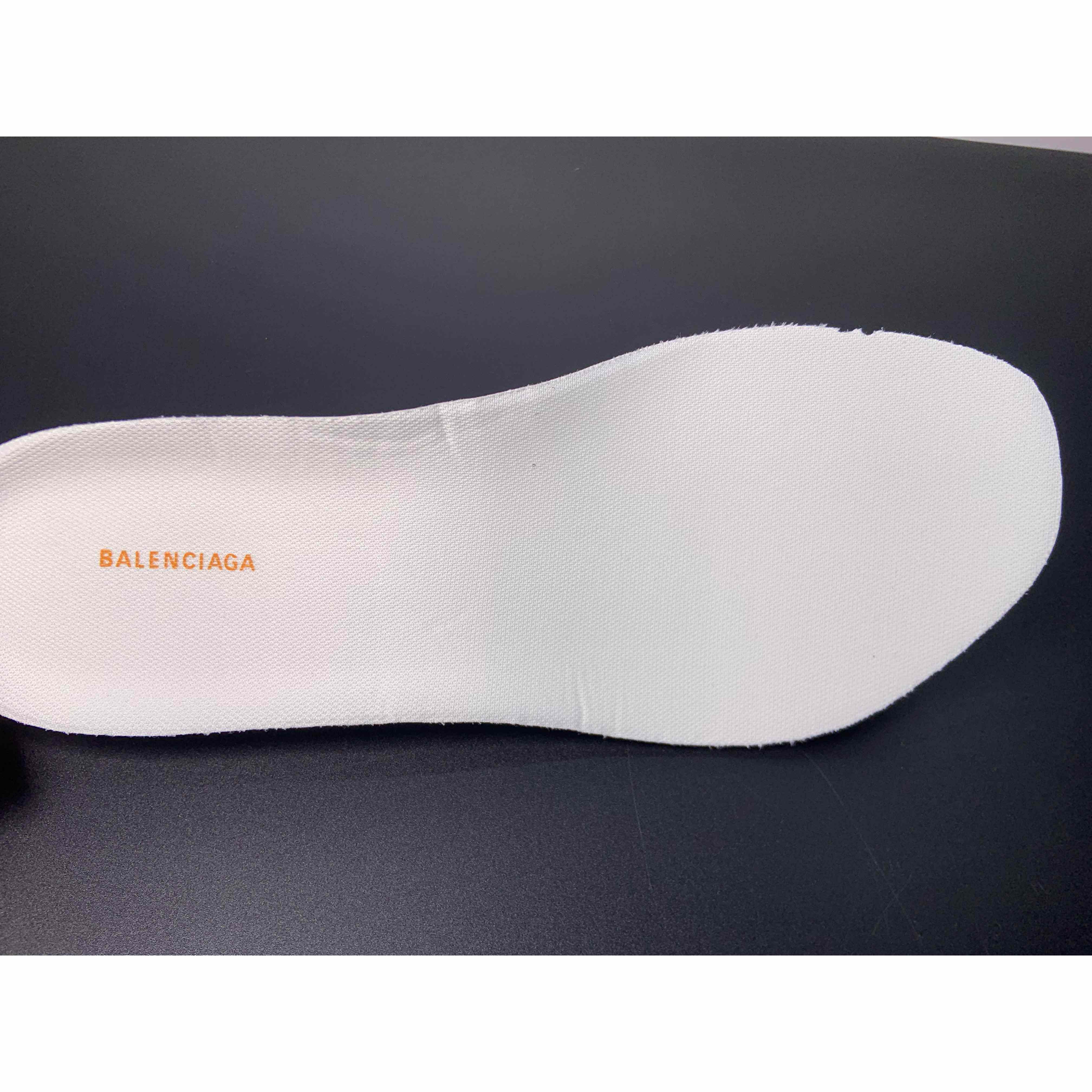 Balenciaga Cargo Sneaker In White/Grey/Orange /Blue  - 