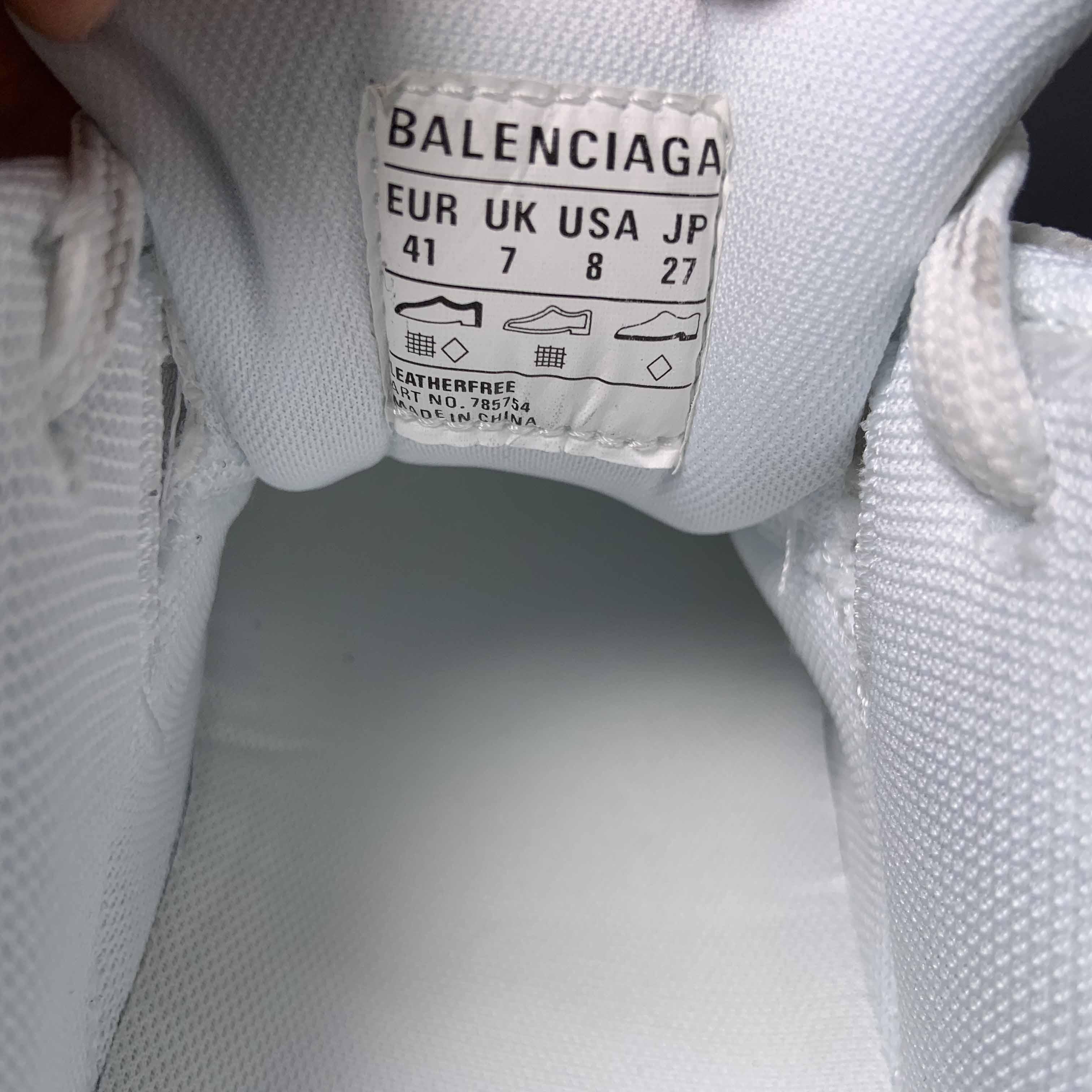 Balenciaga Cargo Sneaker In White/Grey/Orange /Blue  - 