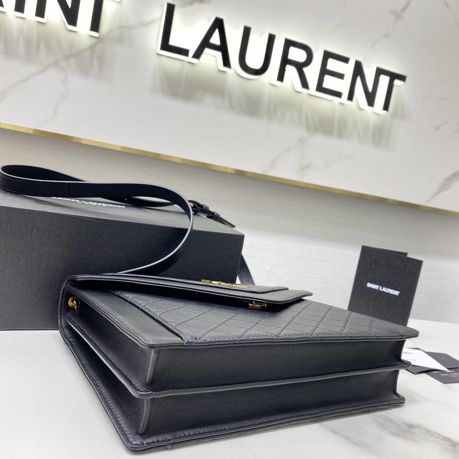 Saint Laurent Leather Crossbody Bag  ( 26x18x5cm) - 