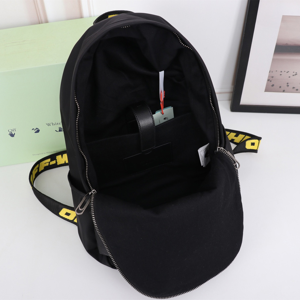 Off White Quote Nylon Backpack  （31×13×47.5cm） - 
