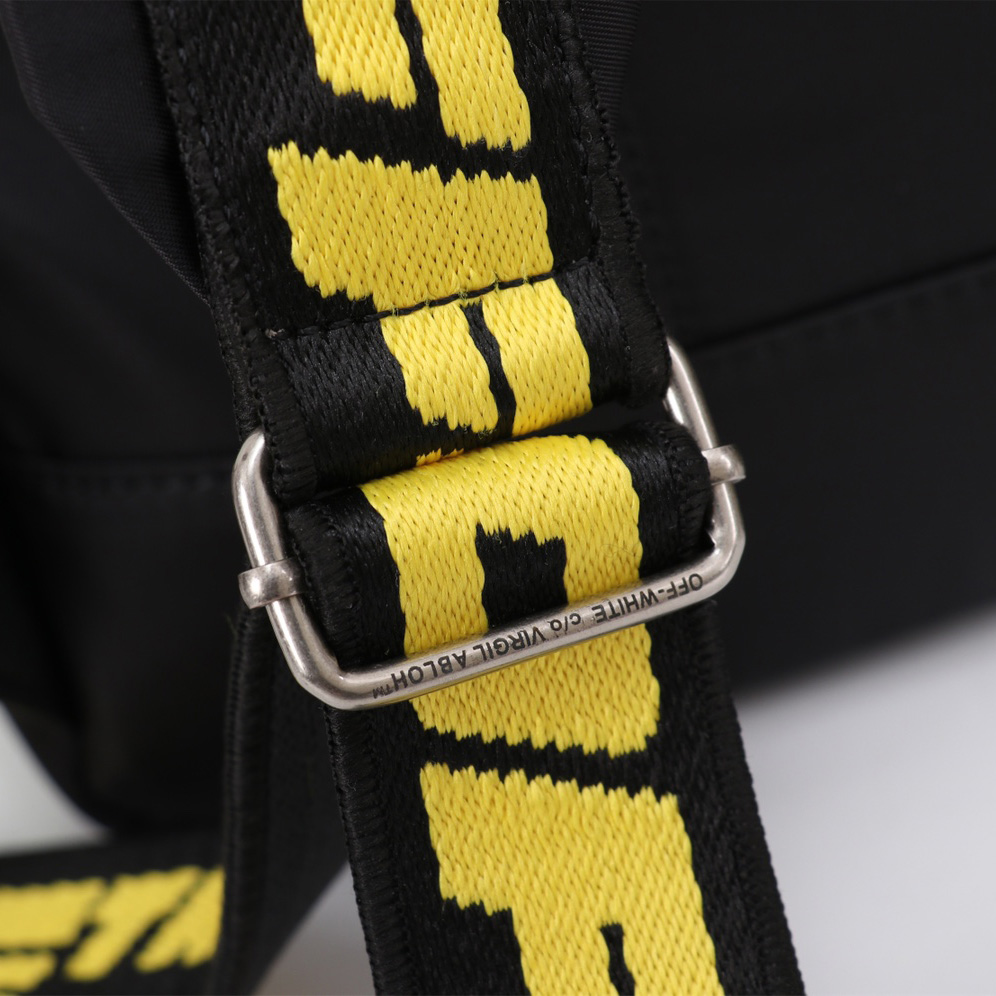 Off White Quote Nylon Backpack  （31×13×47.5cm） - 
