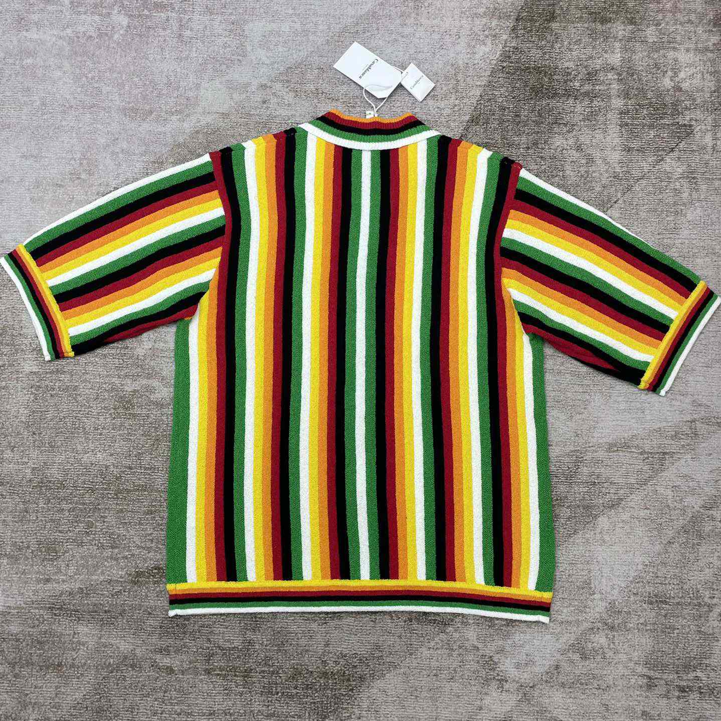Casablanca Striped Towelling Shirt     D0041 - 