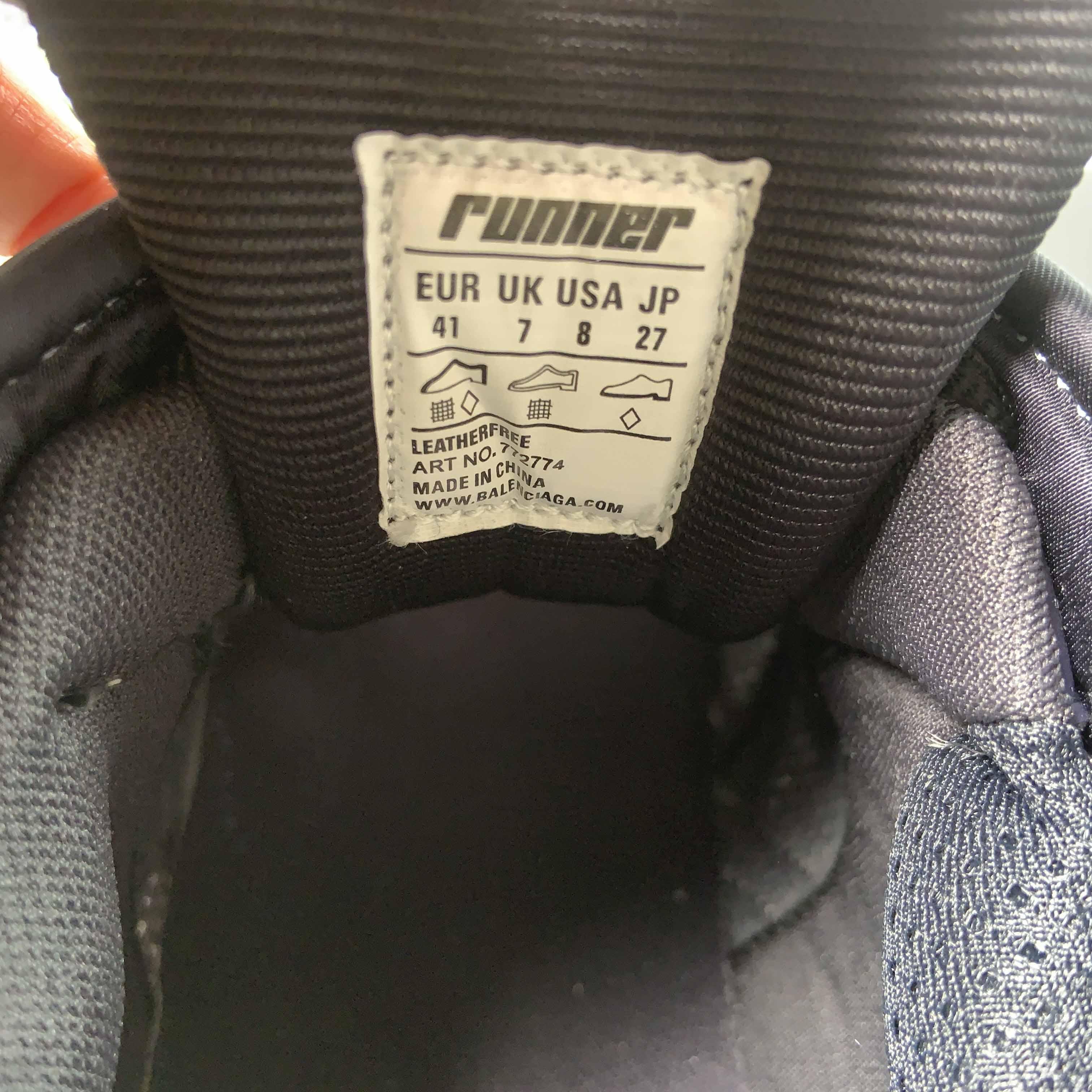 Balenciaga Runner Sneaker In Grey/Yellow And White - 