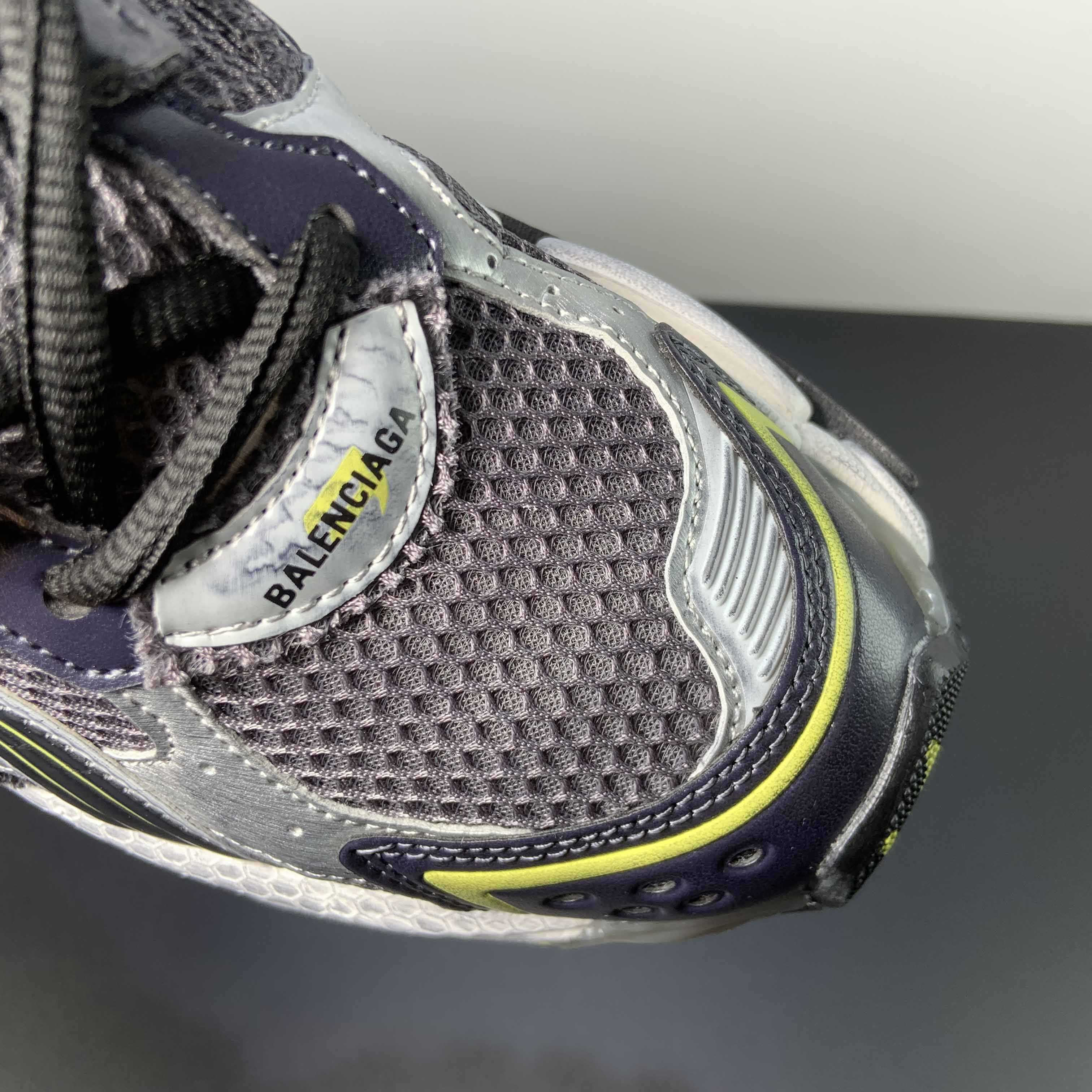 Balenciaga Runner Sneaker In Grey/Yellow And White - 