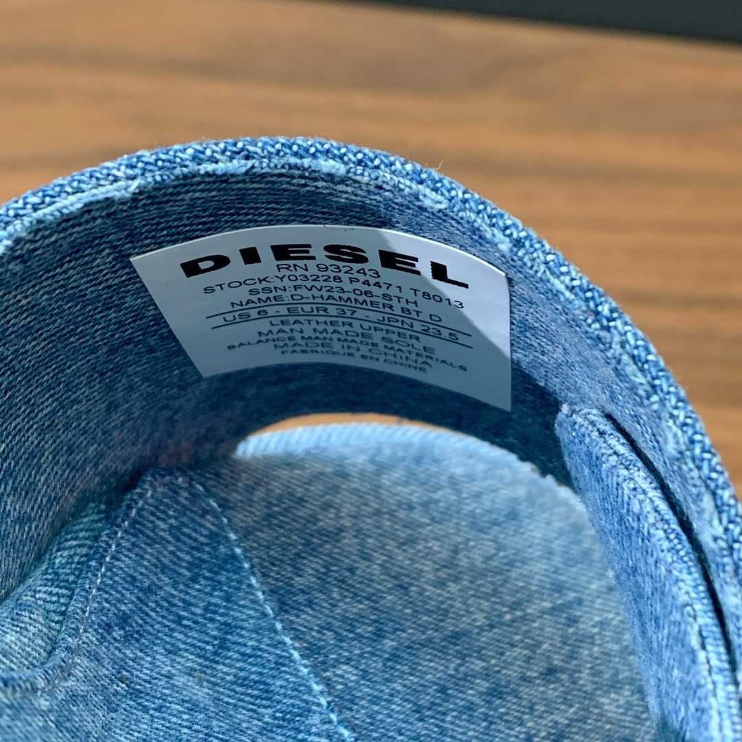 Diesel Sa-Oval D Pf W Denim Sandals - 