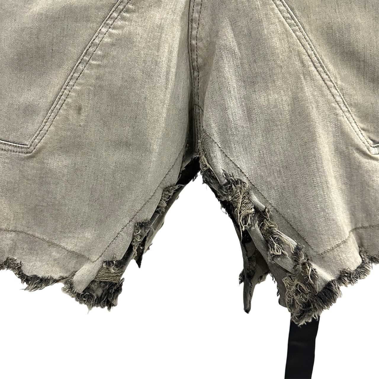 Rick Owens DRKSHDW Slivered Denim Skirt - 