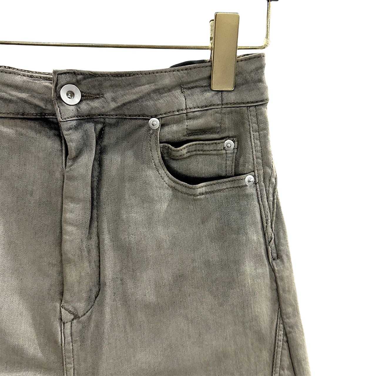 Rick Owens DRKSHDW Slivered Denim Skirt - 