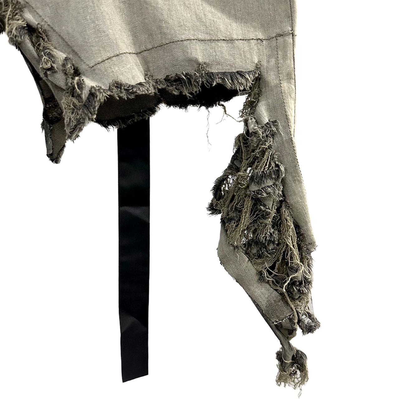 Rick Owens DRKSHDW Slivered Denim Skirt - 