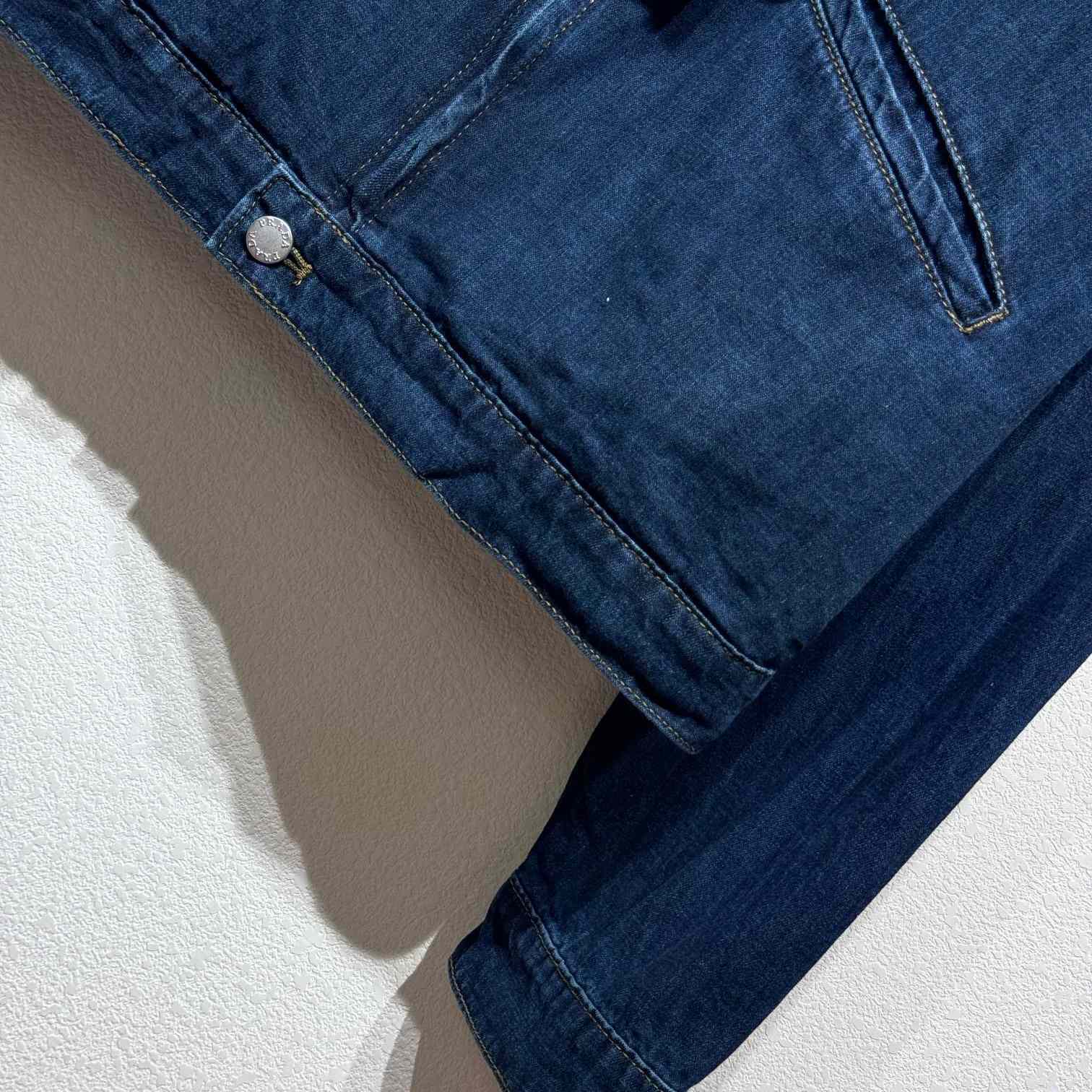 Prada Light Denim Zipper Jacket  - 