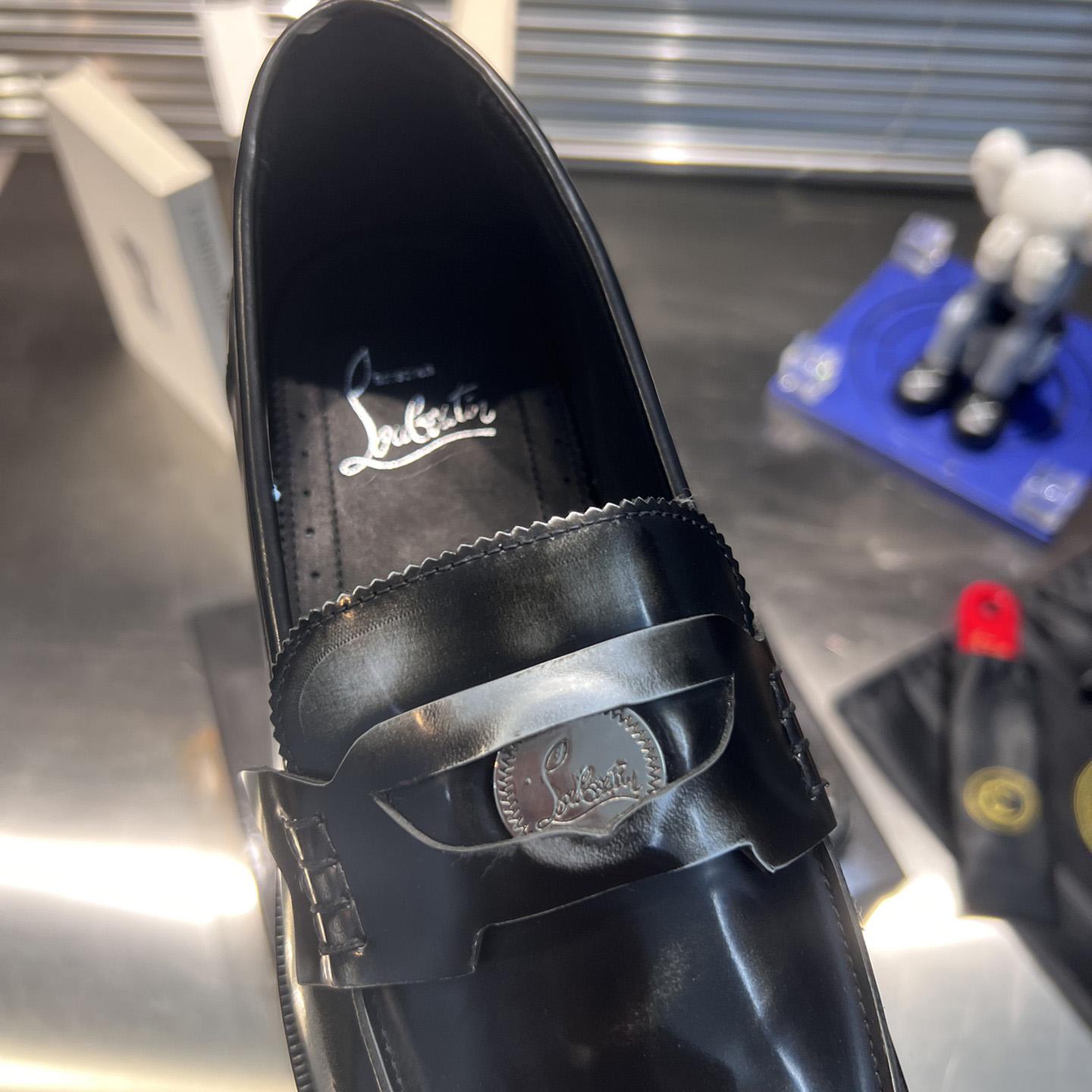 Christian Louboutin Loafers - Patent calf leather - Black  - 