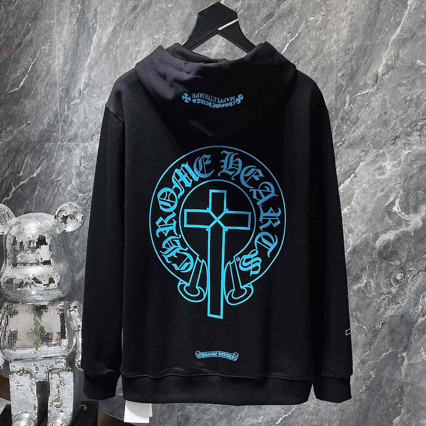 Chrome Hearts Chomper Black Hoodie - 