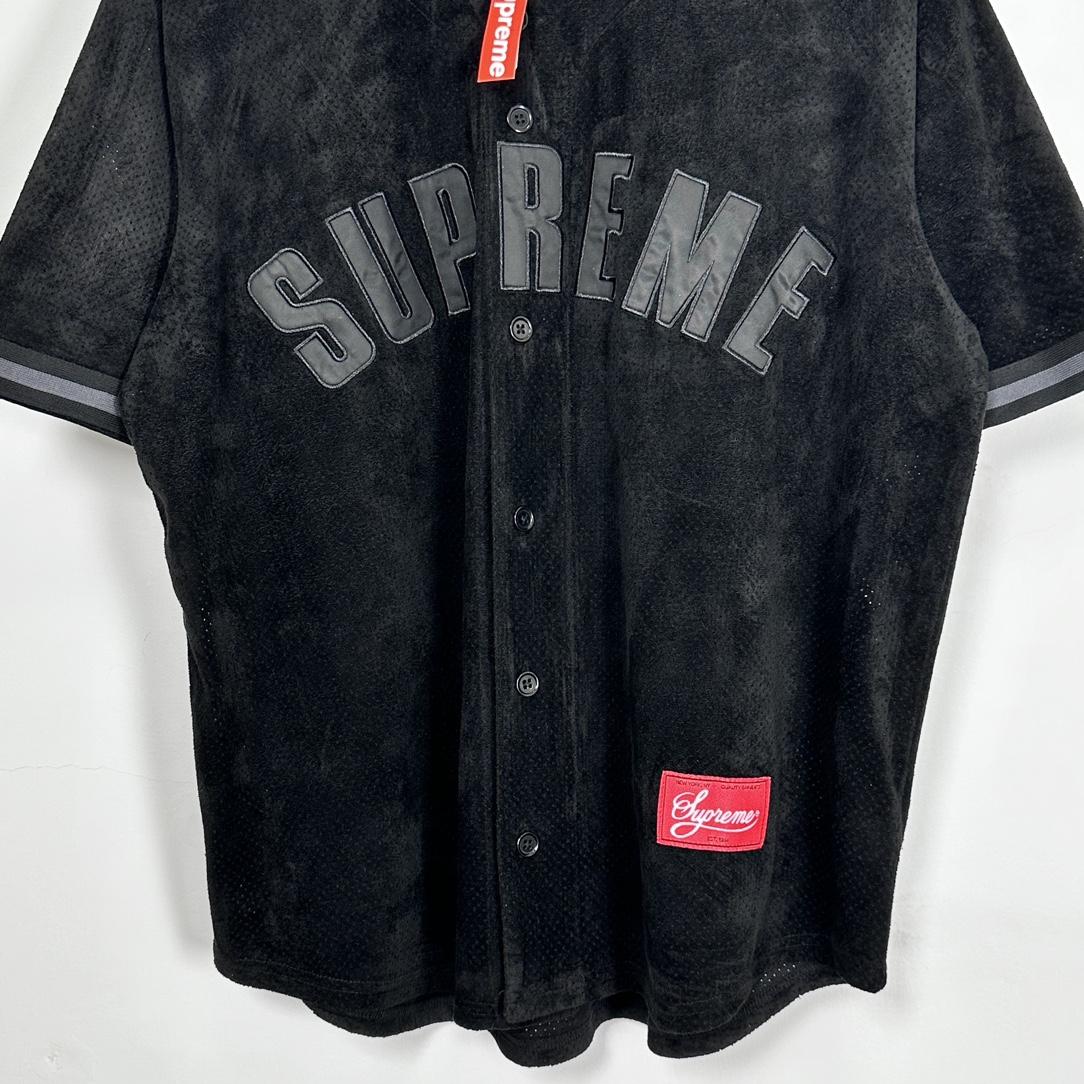 Supreme Ultrasuede Mesh Baseball Jersey - 